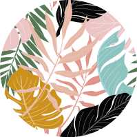 Colorful abstract floral pattern flower vinyl rug - TenStickers