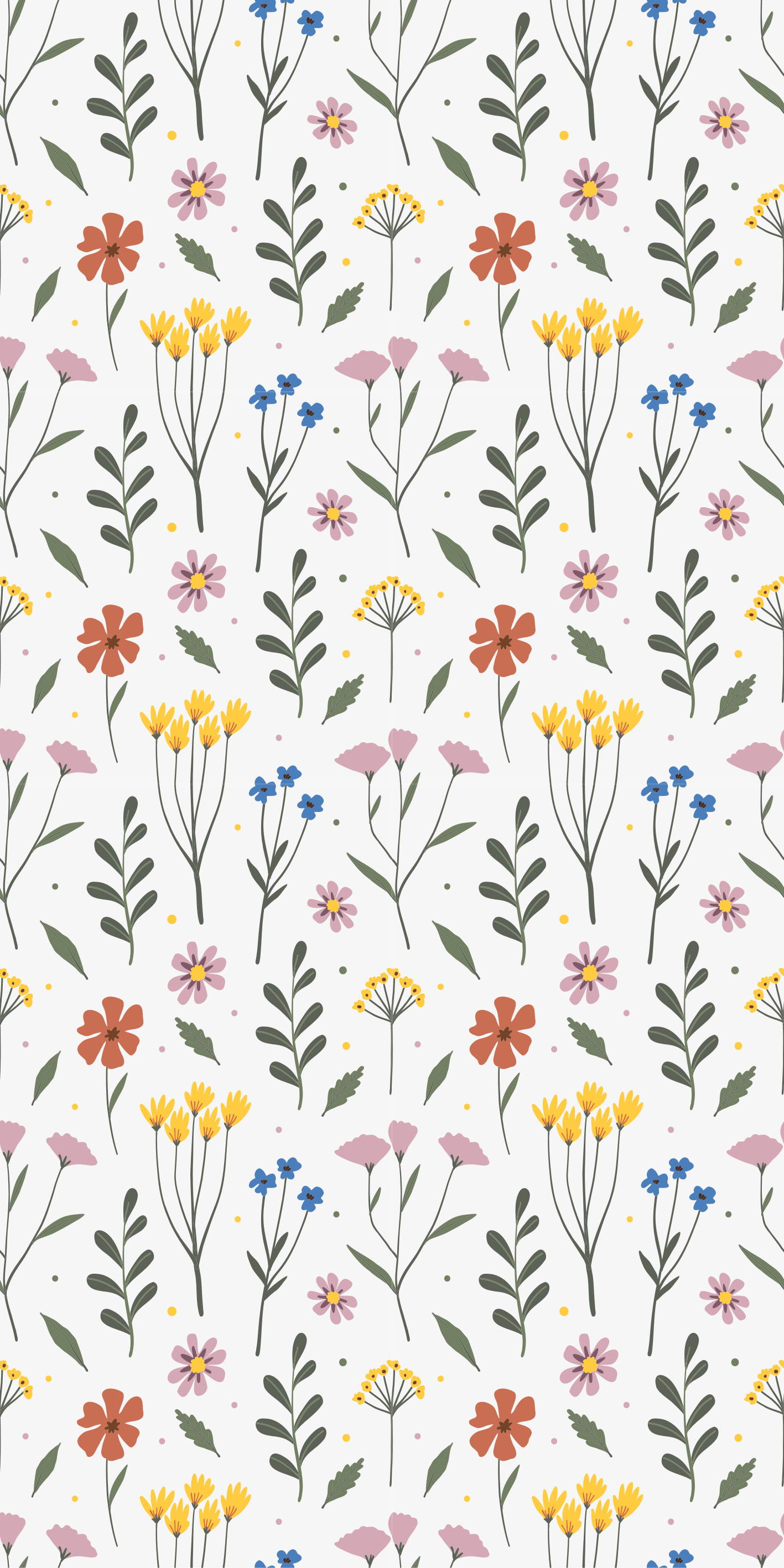 Flower vinyl rug with multicolor floral design - TenStickers