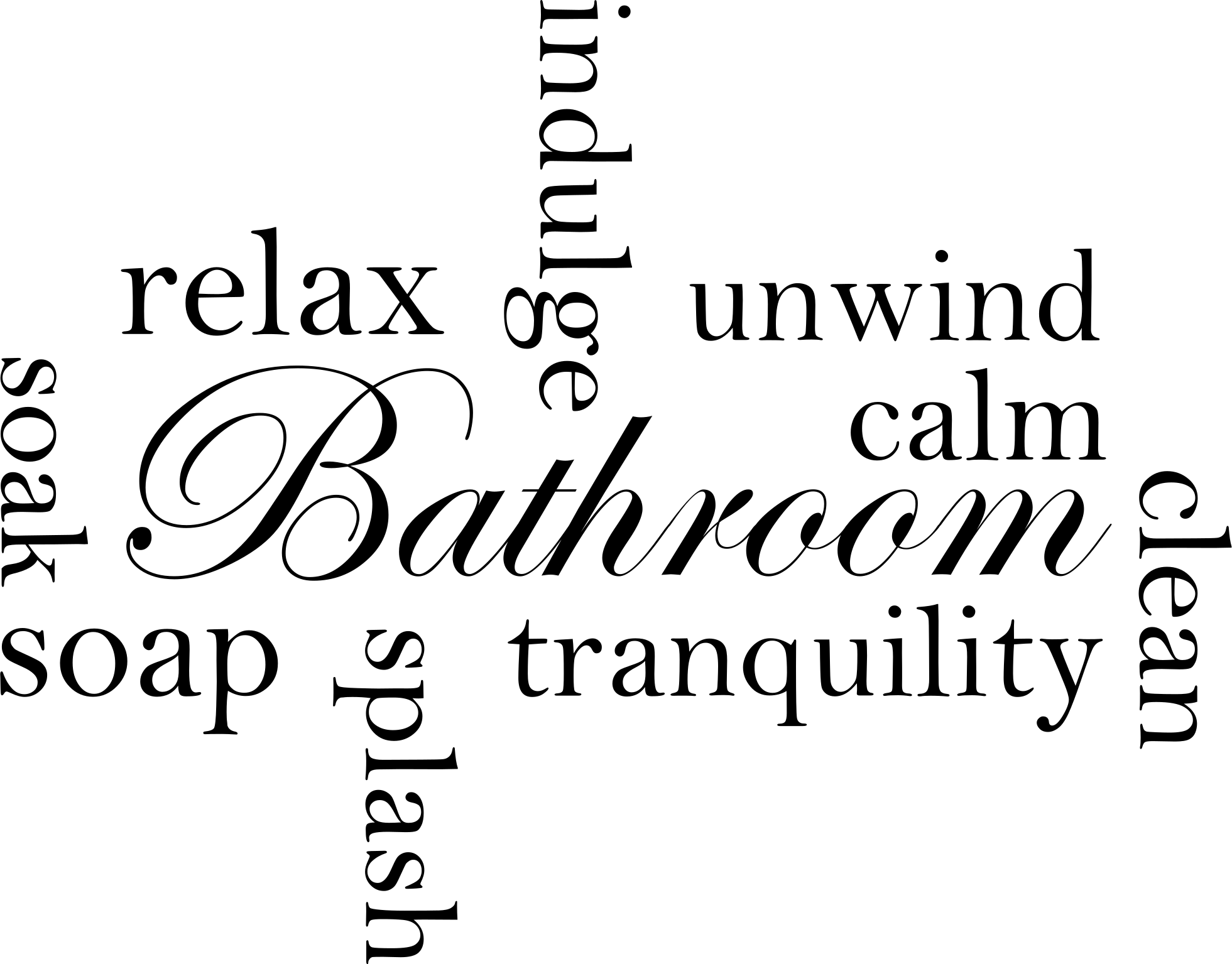 Relaxing bathroom vinyl rug - TenStickers