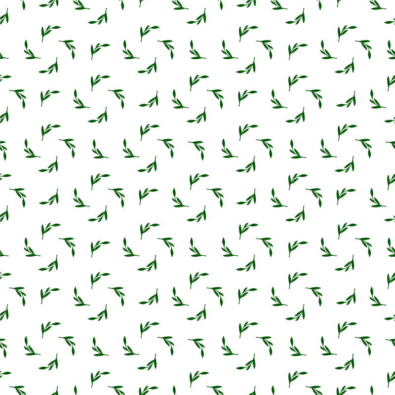 Flower vinyl rug botanical leaf design - TenStickers