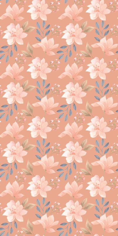 Flower vinyl rug blossom floral design - TenStickers