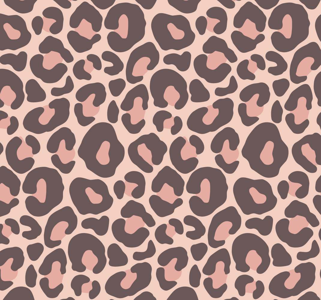 Animal print vinyl rug pink leopard print - TenStickers