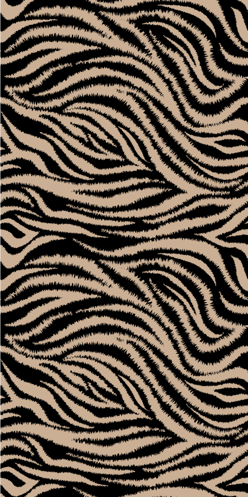 Animal print vinyl rug with zebra stripes - TenStickers