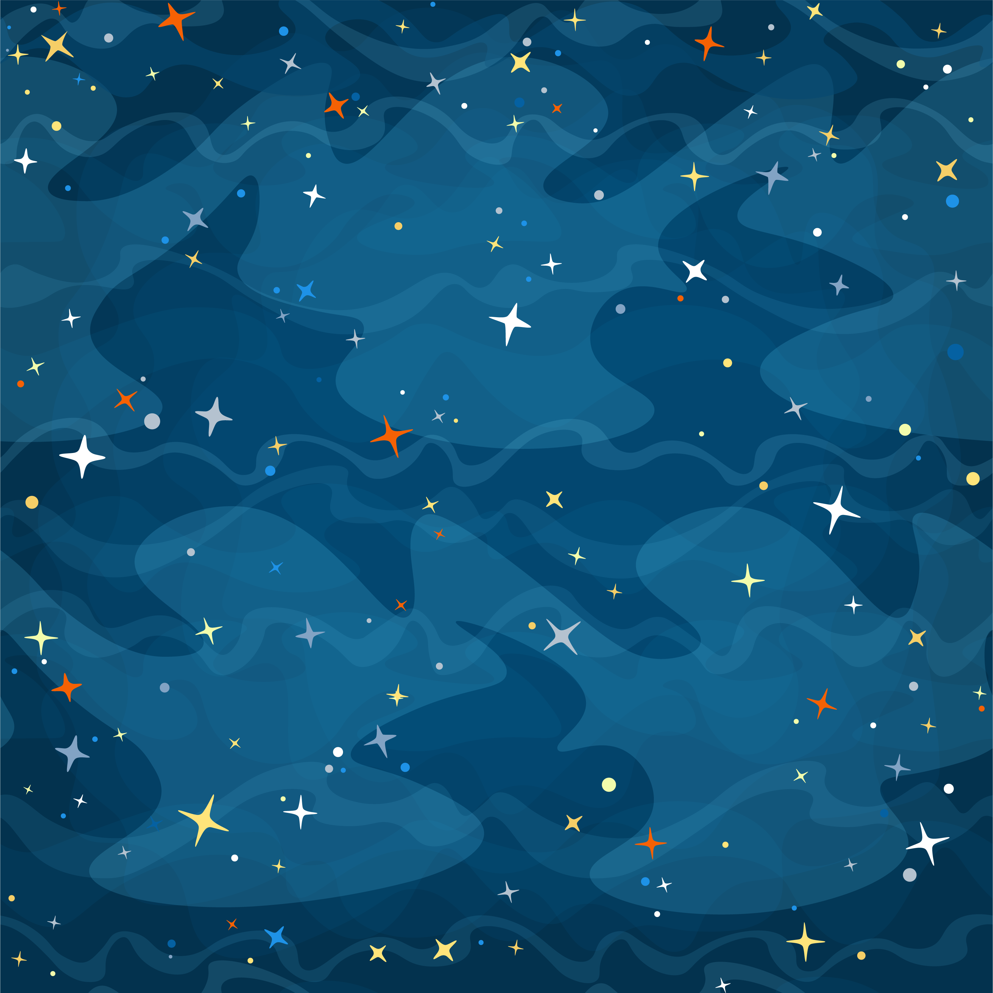 Star vinyl rug starry camouflage - TenStickers