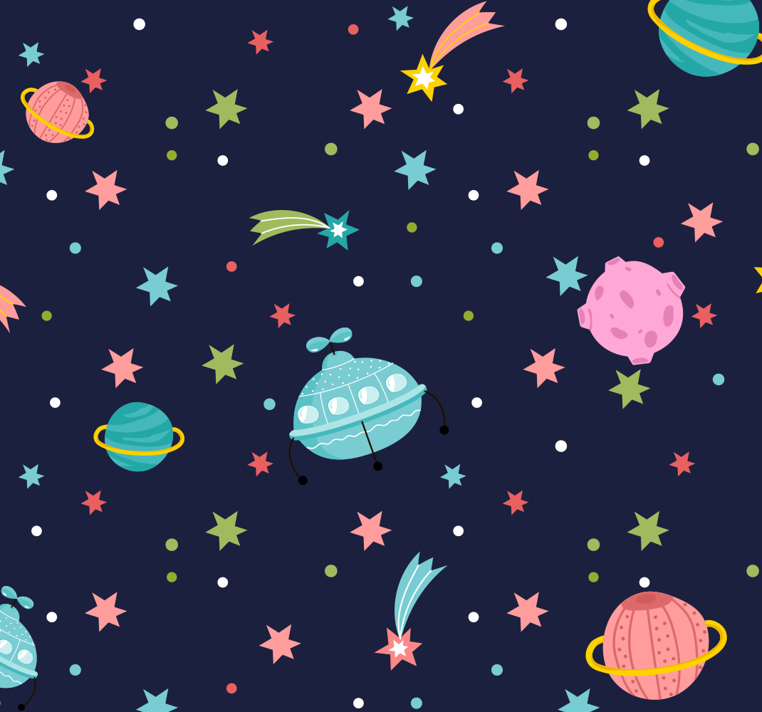 Star vinyl rug celestial space design - TenStickers