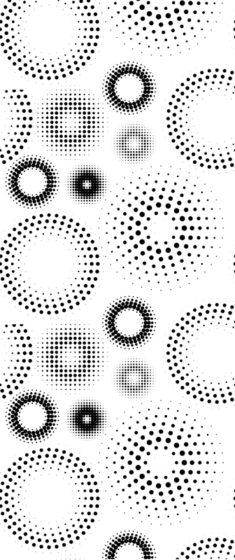 Geometric vinyl rug with seamless polka dots - TenStickers