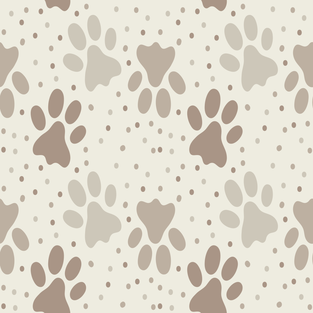 Bedroom vinyl rug with dog’s paw prints - TenStickers