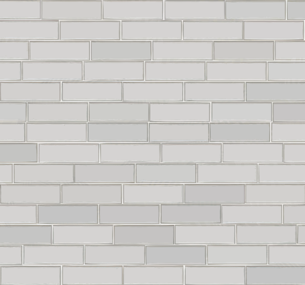 Bedroom vinyl rug white brick design - TenStickers