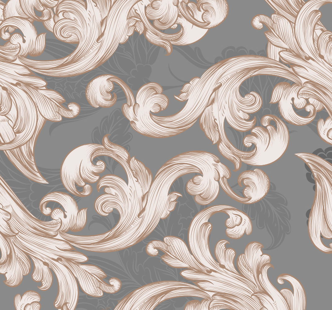 Gray beauty bedroom vinyl rug - TenStickers
