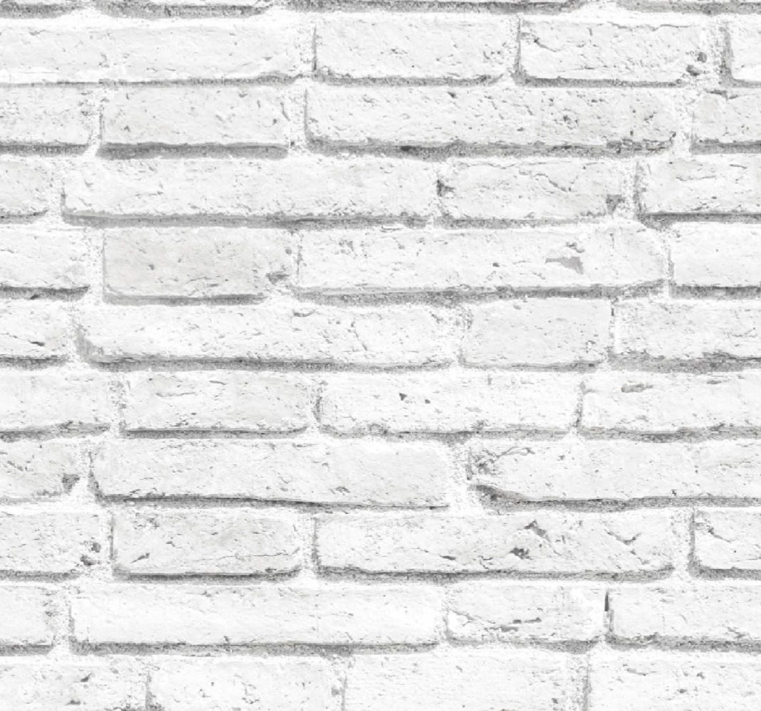 Bedroom vinyl rug white brick texture - TenStickers