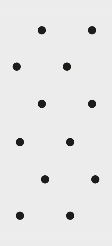 Bedroom vinyl rug with nordic black dots design - TenStickers