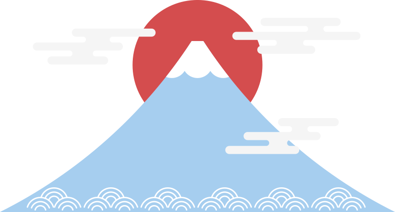 Nature vinyl rug asian mountain style - TenStickers