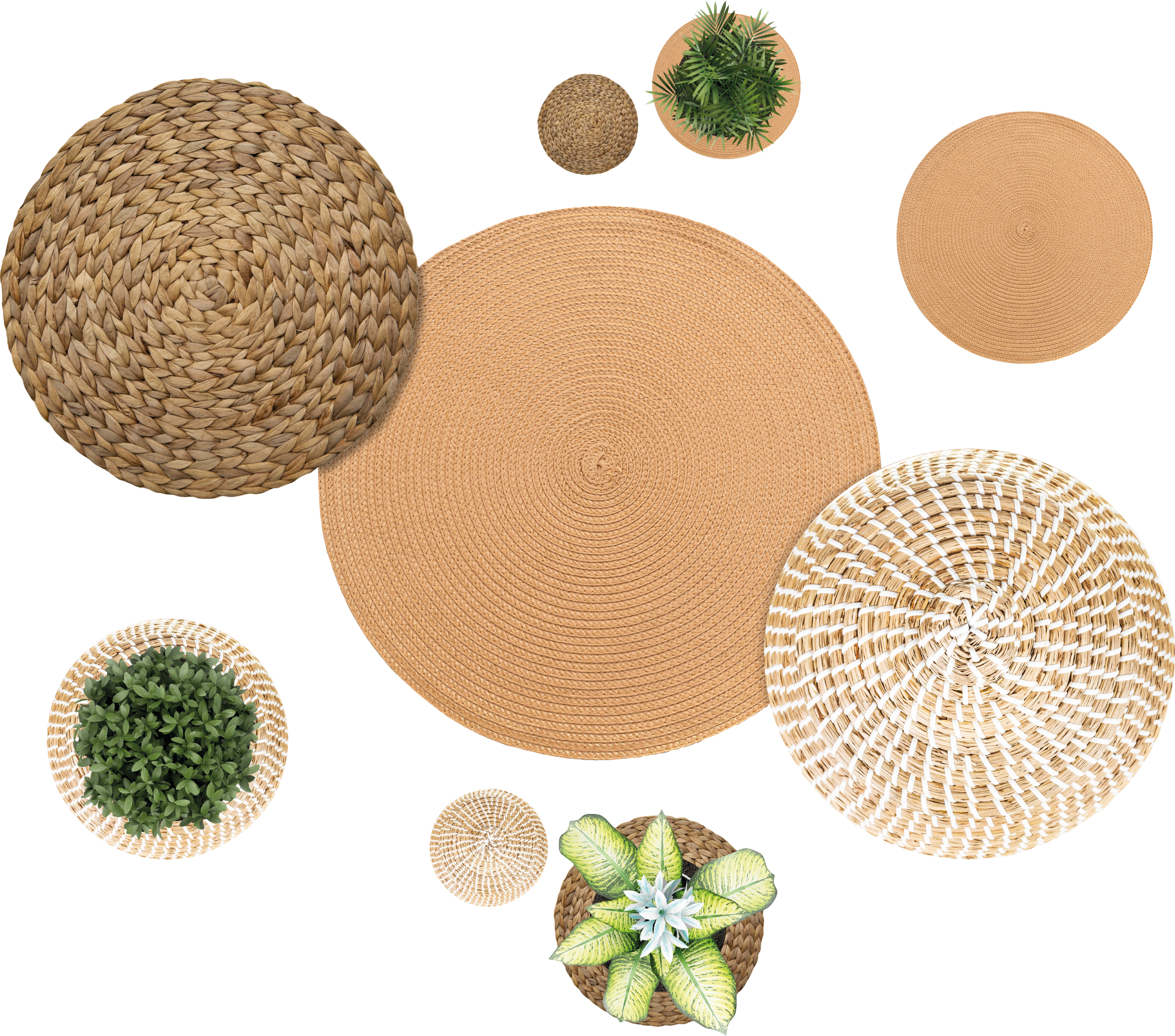 Flower vinyl rug garden and willow - TenStickers