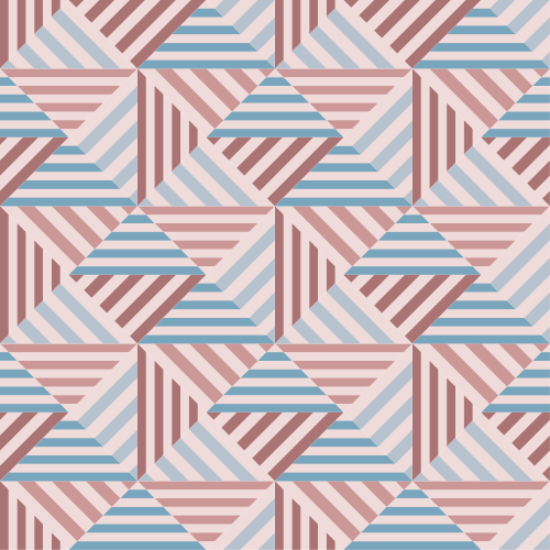 Geometric vinyl rug in abstract triangles design - TenStickers