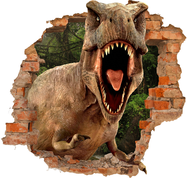 Kids vinyl rug 3d t-rex design for playroom - TenStickers
