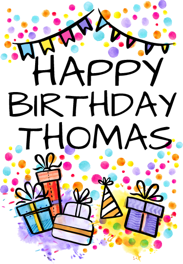 Kids vinyl rug personalized happy birthday - TenStickers