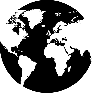 World map vinyl rug circular world map decor - TenStickers