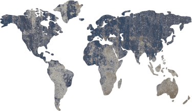 World map vinyl rug blue textured wall design - TenStickers