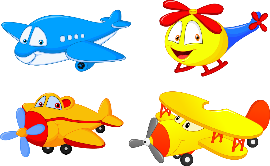 Kids vinyl rug with face planes and helicopters - TenStickers