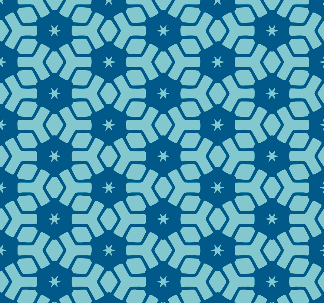 Bathroom vinyl rug blue tiles design - TenStickers