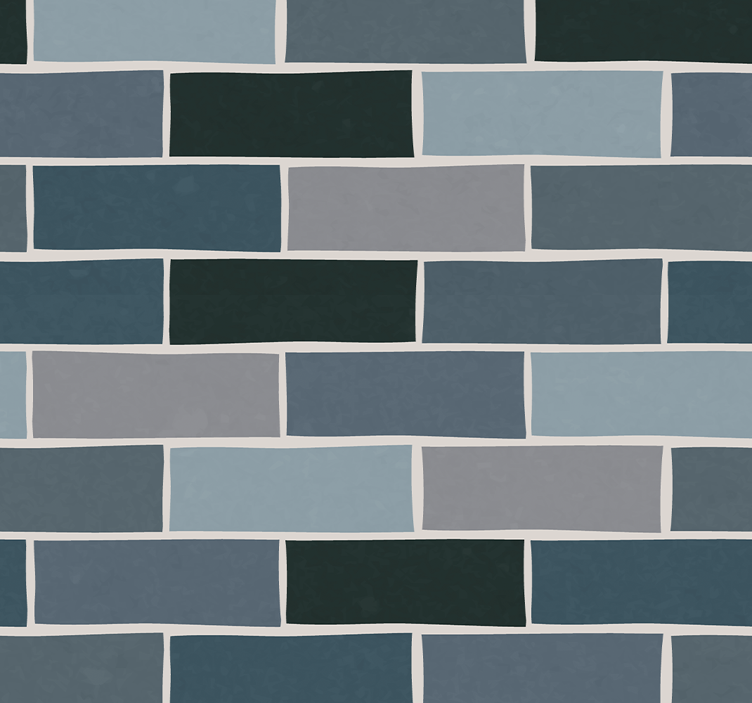 Stone gray bricks ornamental bathroom vinyl rug - TenStickers