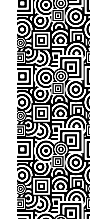 Bathroom vinyl rug concentric pattern decor - TenStickers