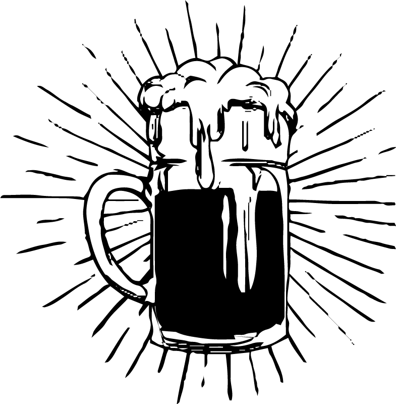 Kitchen vinyl rug beer illumination - TenStickers