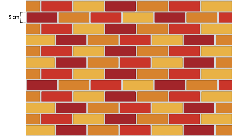 Warm toned brick kitchen vinyl rug - TenStickers
