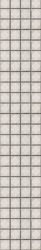 Kitchen vinyl rug with white abstract shape tiles - TenStickers