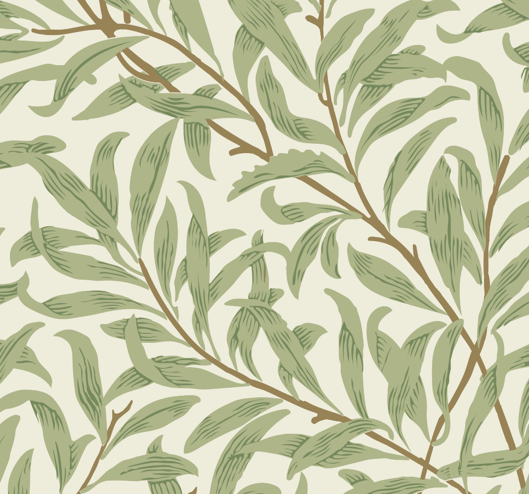 Kitchen vinyl rug botanical green plants - TenStickers