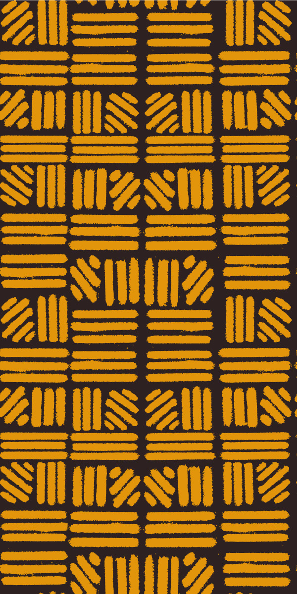 Bedroom vinyl rug in african golden abstract art - TenStickers