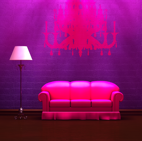 Bedroom vinyl rug decorative vinyl for sofa and lamp - TenStickers