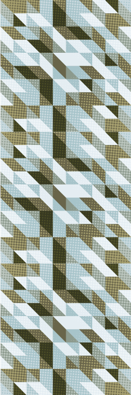 Office vinyl rug modern triangles design - TenStickers