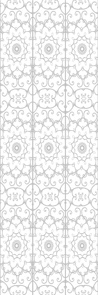 Floral pattern office vinyl rug - TenStickers