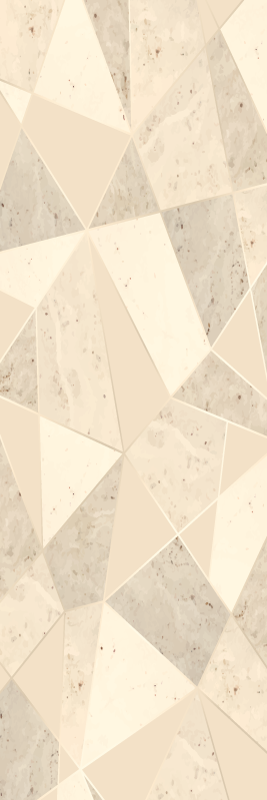 Office vinyl rug 3d golden triangles design - TenStickers