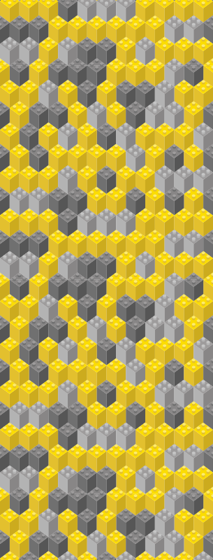 Bedroom vinyl rug in pantone building blocks - TenStickers