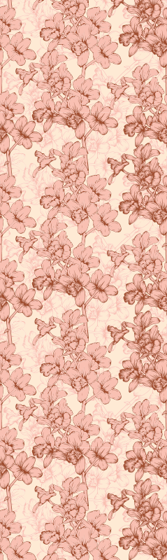 Vintage 3d flowers bedroom vinyl rug - TenStickers