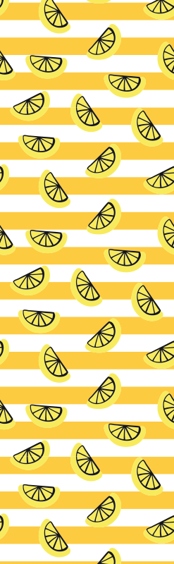 Bedroom vinyl rug with lemon symbol design - TenStickers