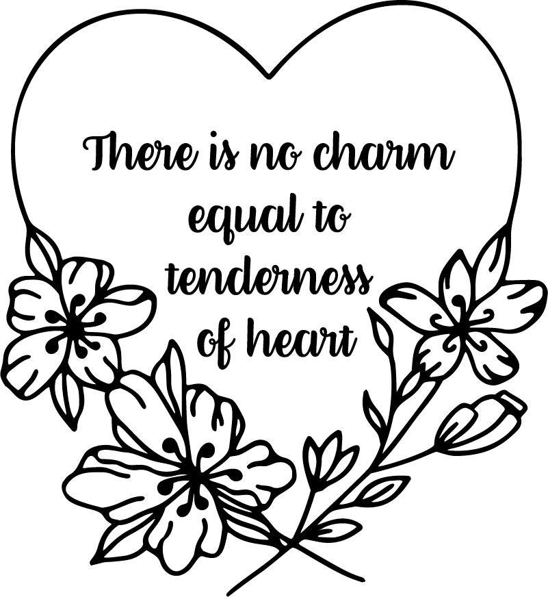 Bedroom vinyl rug jane austen heart - TenStickers