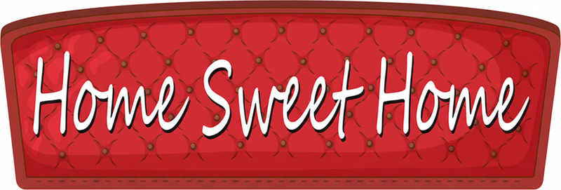 Home sweet bedroom vinyl rug - TenStickers