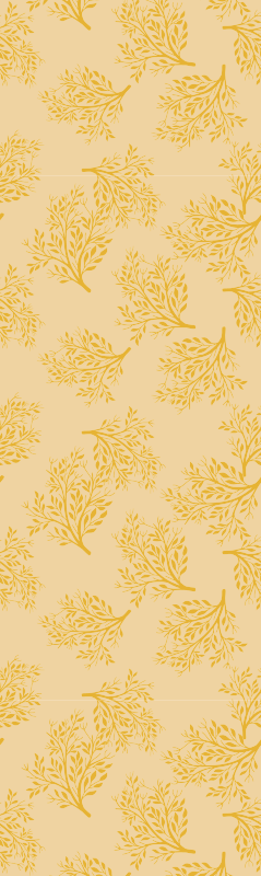 Nordic vinyl rug orange tree design - TenStickers