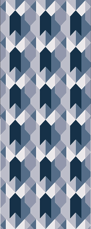 Nordic vinyl rug geometric copenhagen design - TenStickers