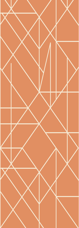 Nordic vinyl rug geometric mosaic design - TenStickers