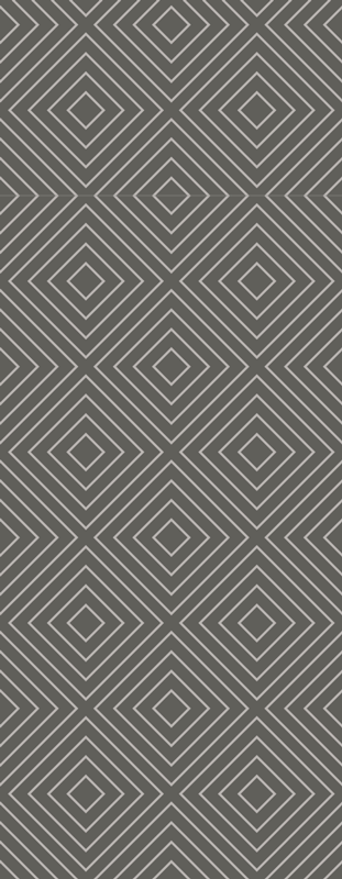Nordic vinyl rug in white and gray squares pattern - TenStickers