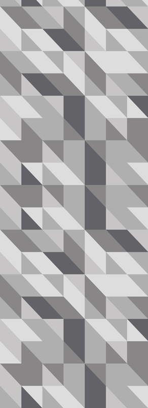 Nordic vinyl rug in light gray geometric squares - TenStickers