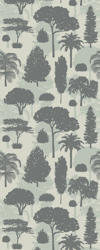 Nordic vinyl rug with nordic tree patterns - TenStickers