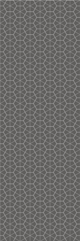 Nordic vinyl rug with minimalist hexagonal design - TenStickers