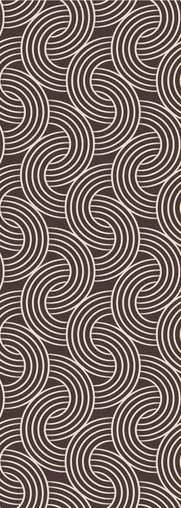 Nordic vinyl rug in scandinavian brown pattern - TenStickers