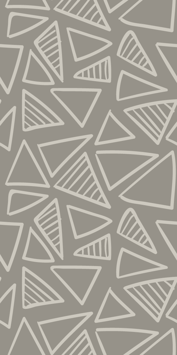 Nordic vinyl rug with gray triangle striped pattern - TenStickers