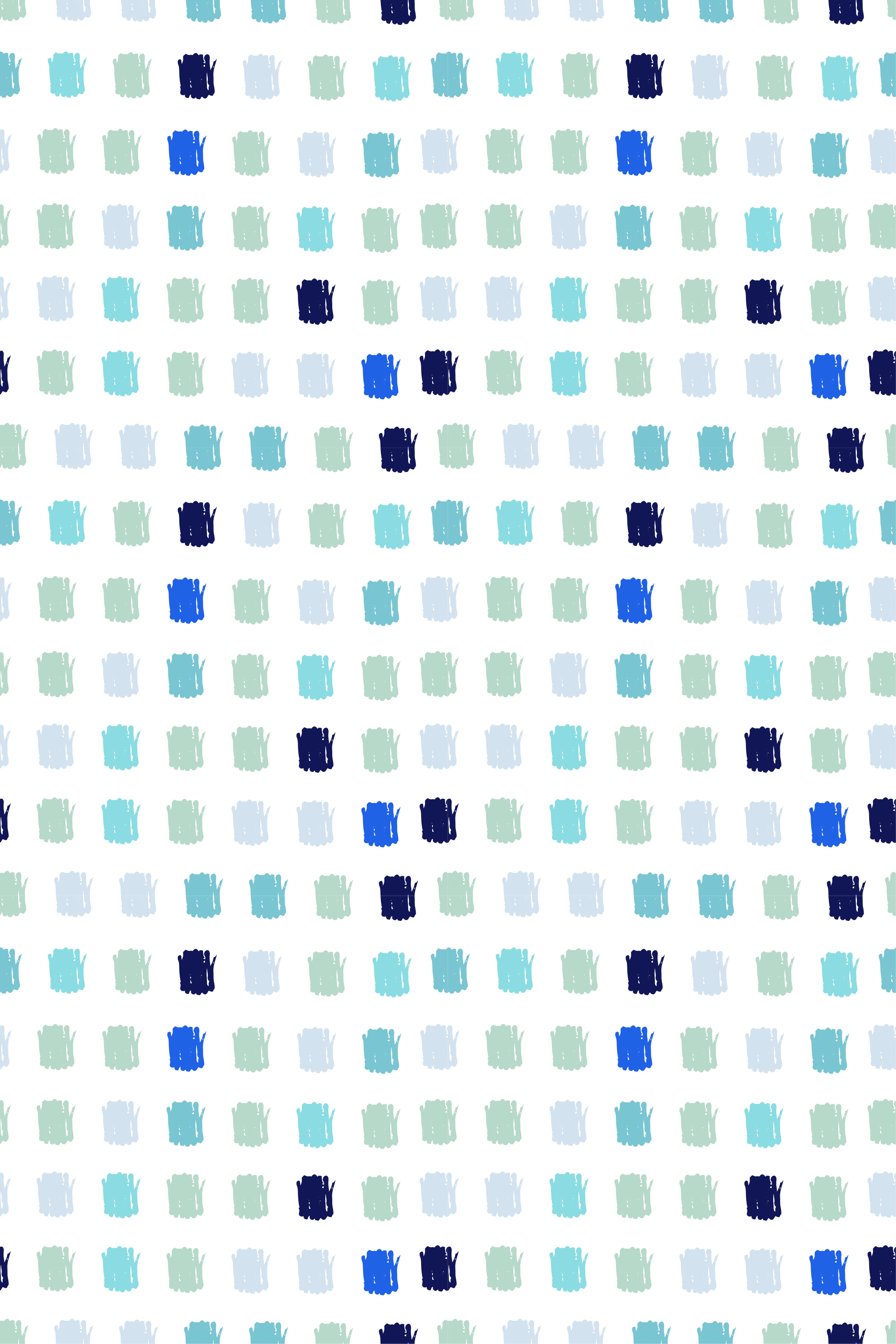 Nordic vinyl rug in varying hues of blue - TenStickers
